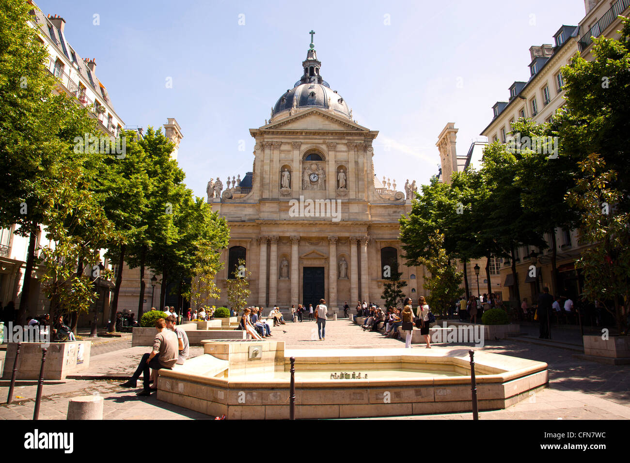 Der Sorbonne in Paris Frankreich Stockfoto