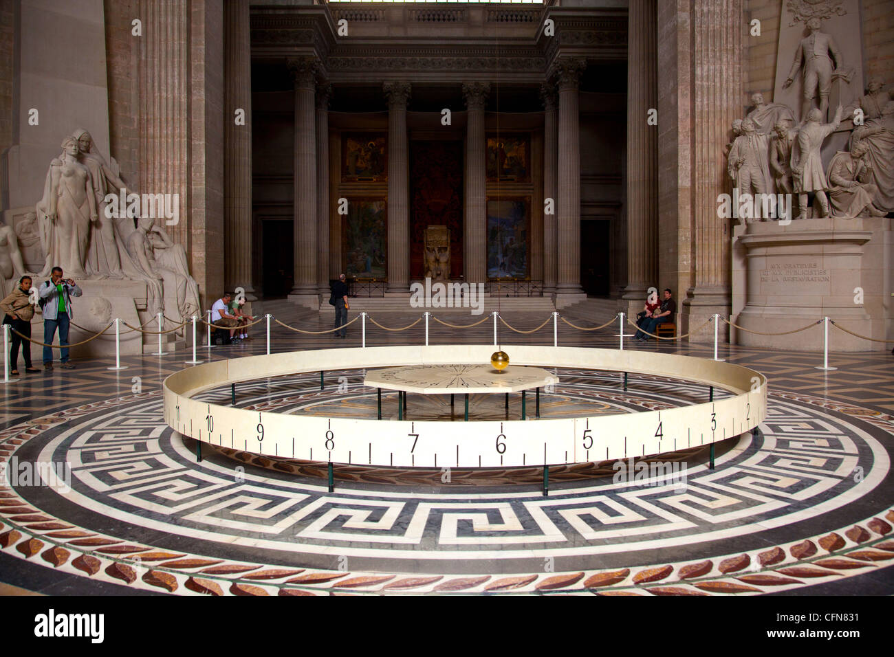Das Foucaultsche Pendel Oder Foucaultsche Pendel In Das Pantheon In Paris Stockfotografie Alamy