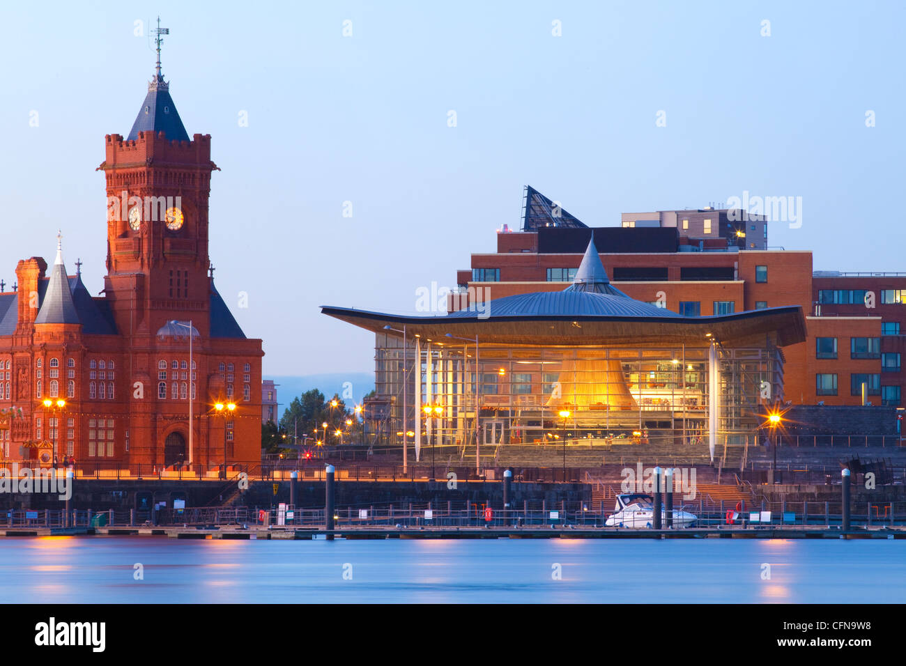 Senedd (Welsh National Assembly Building), Cardiff, Südwales, Wales, Vereinigtes Königreich, Europa Stockfoto