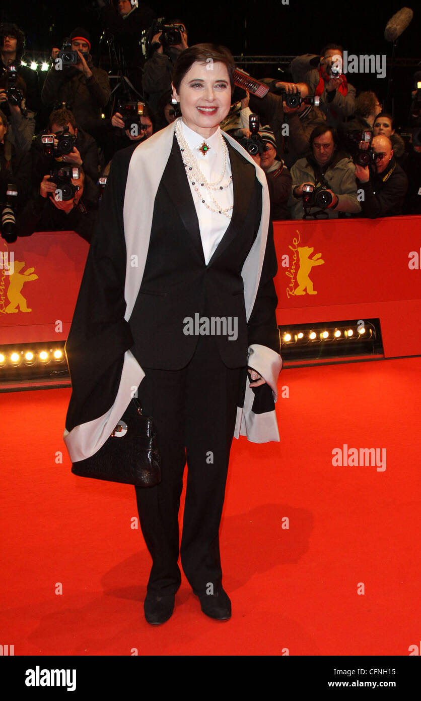 Schauspielerin und Jury-Präsidentin Isabella Rossellini 61. Internationalen Filmfestspiele Berlin, Berlinale - True Grit - Premiere Berlin, Deutschland - 10.02.11 Stockfoto