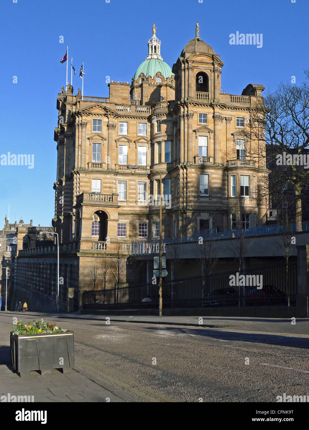 Ehemaligen Hauptsitz der Bank of Scotland in Edinburgh, Schottland Stockfoto