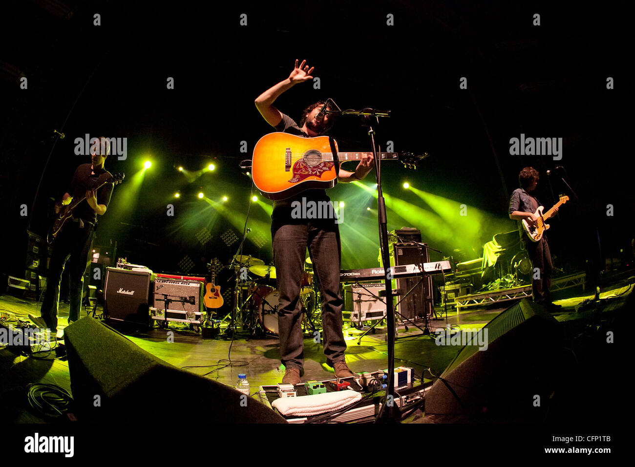 Die Coronas, die live am Coliseu Dos Recreios. Lissabon, Portugal - 14.02.11 Stockfoto