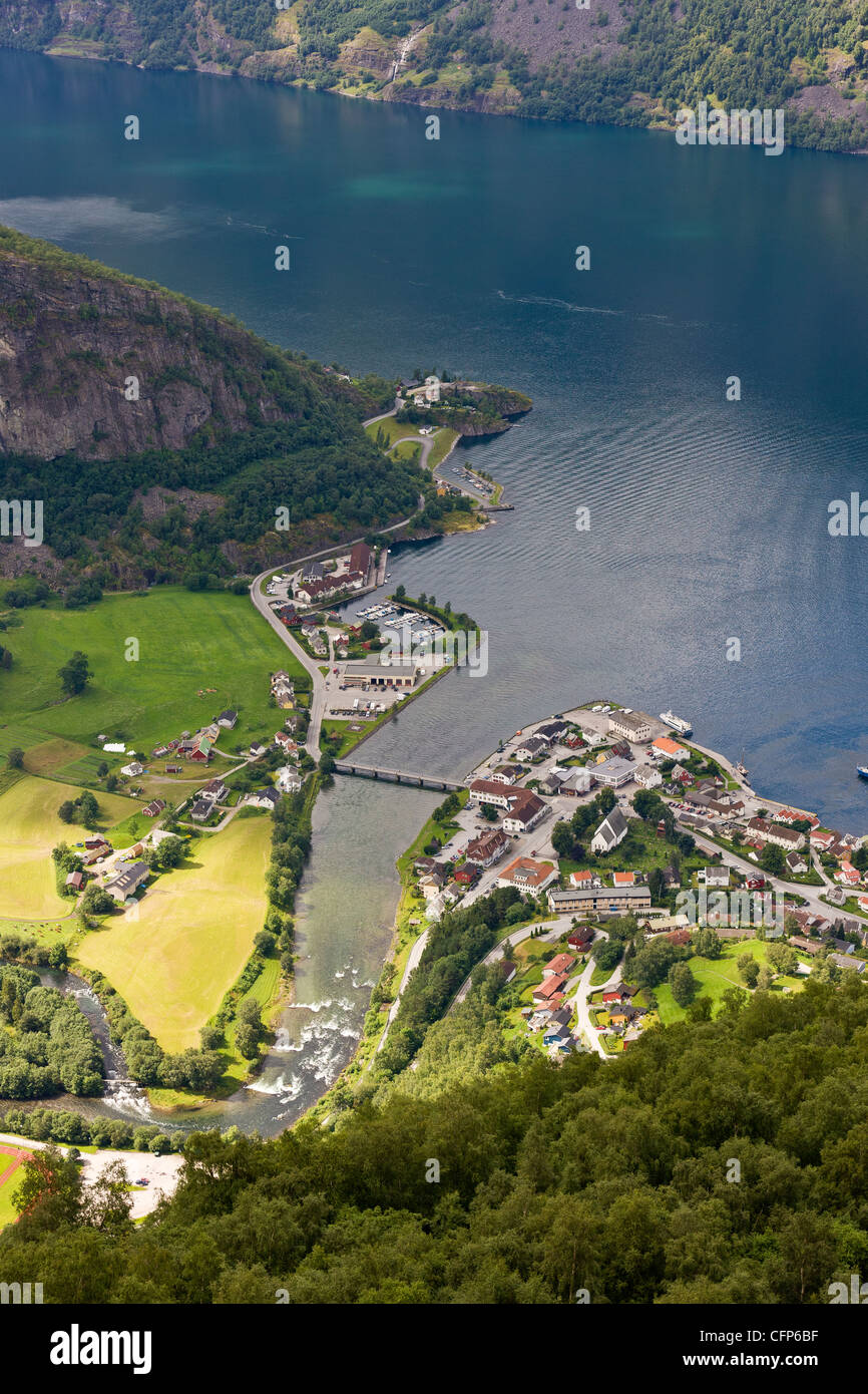 Aurlandsfjord, Norwegen Stockfoto