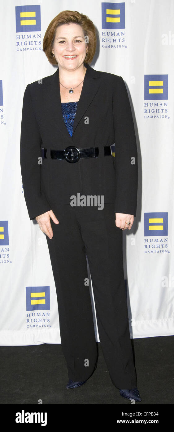 New York City Council Lautsprecher Christine C. Quinn 2011 mehr New York Menschenrechte Kampagne Gala - Ankunft New York City, USA - 05.02.11 Stockfoto