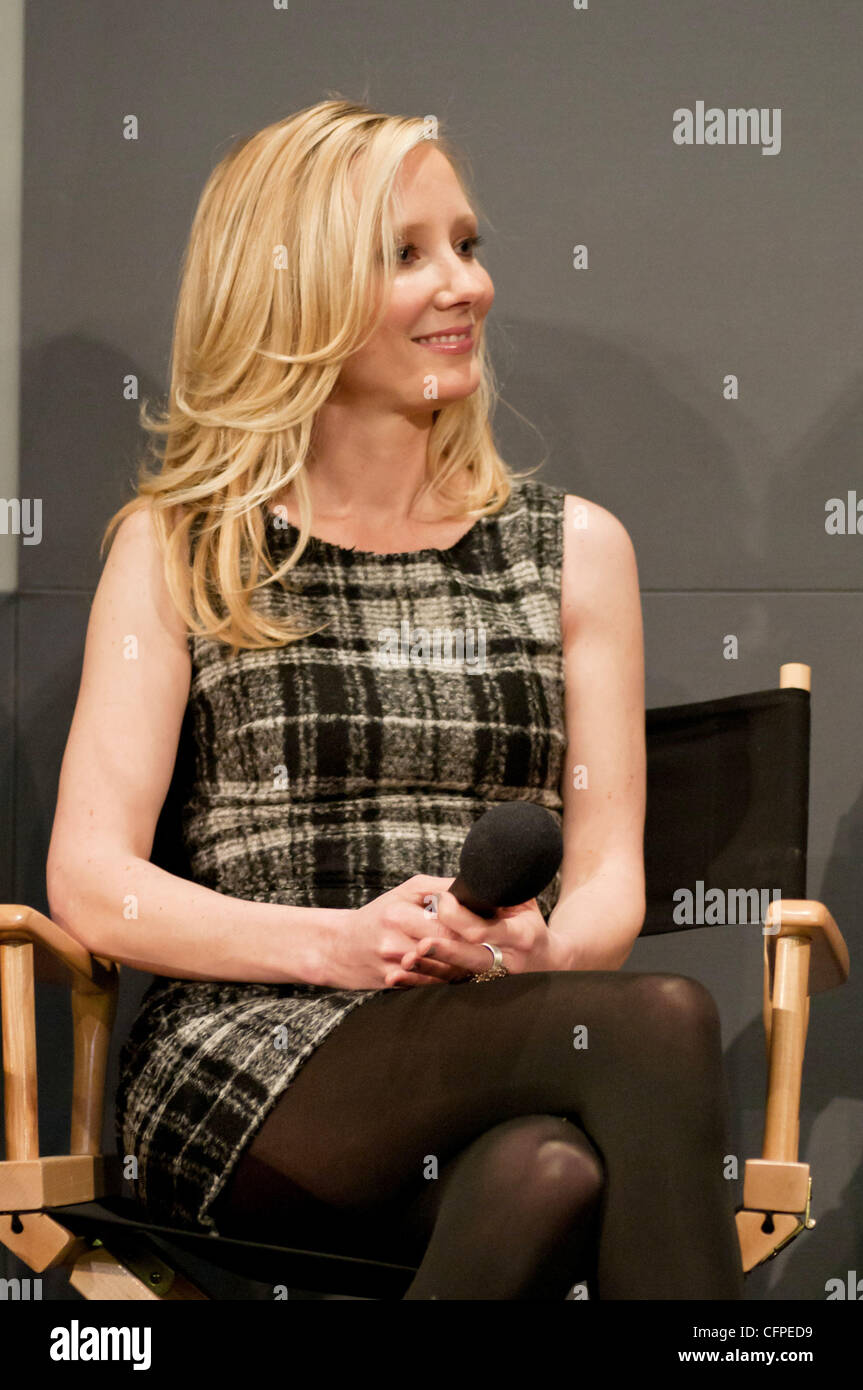 Anne Heche treffen die Filmemacher am Apple Store Soho "Cedar Rapids" New York City, USA - 08.02.11 Stockfoto