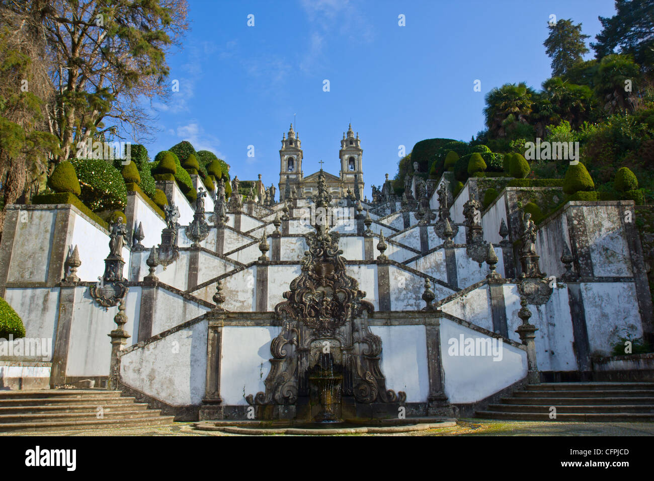 Schrein der gute Jesus des Berges, Braga, Portugal Stockfoto