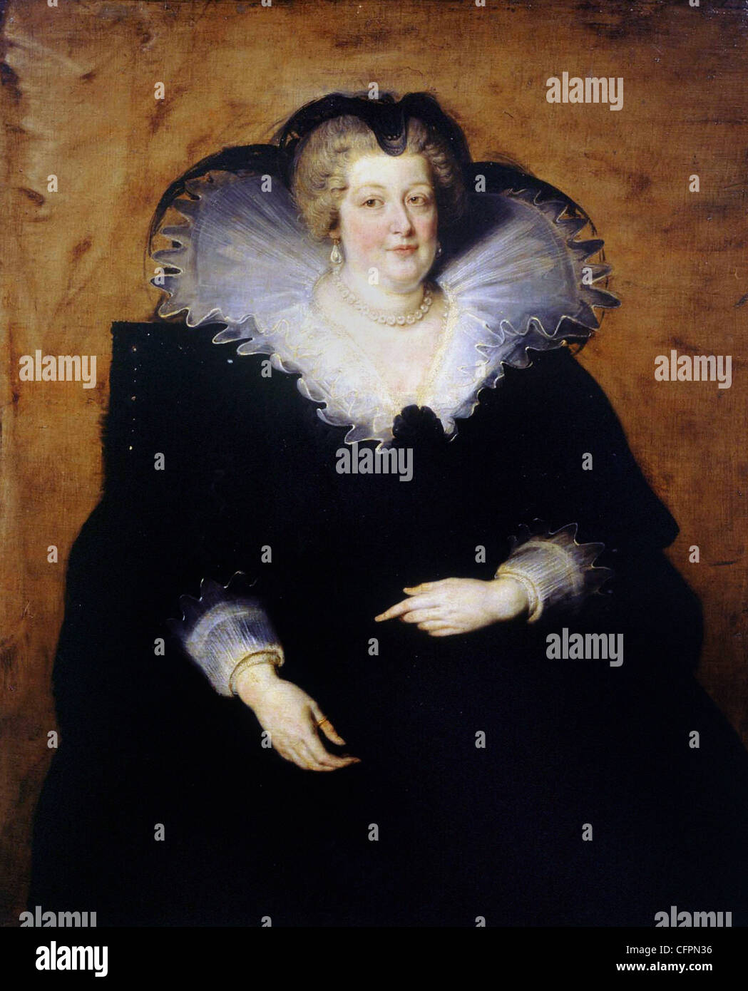 Peter Paul Rubens Porträt von Marie de Medicis Museo del Prado - Madrid Stockfoto