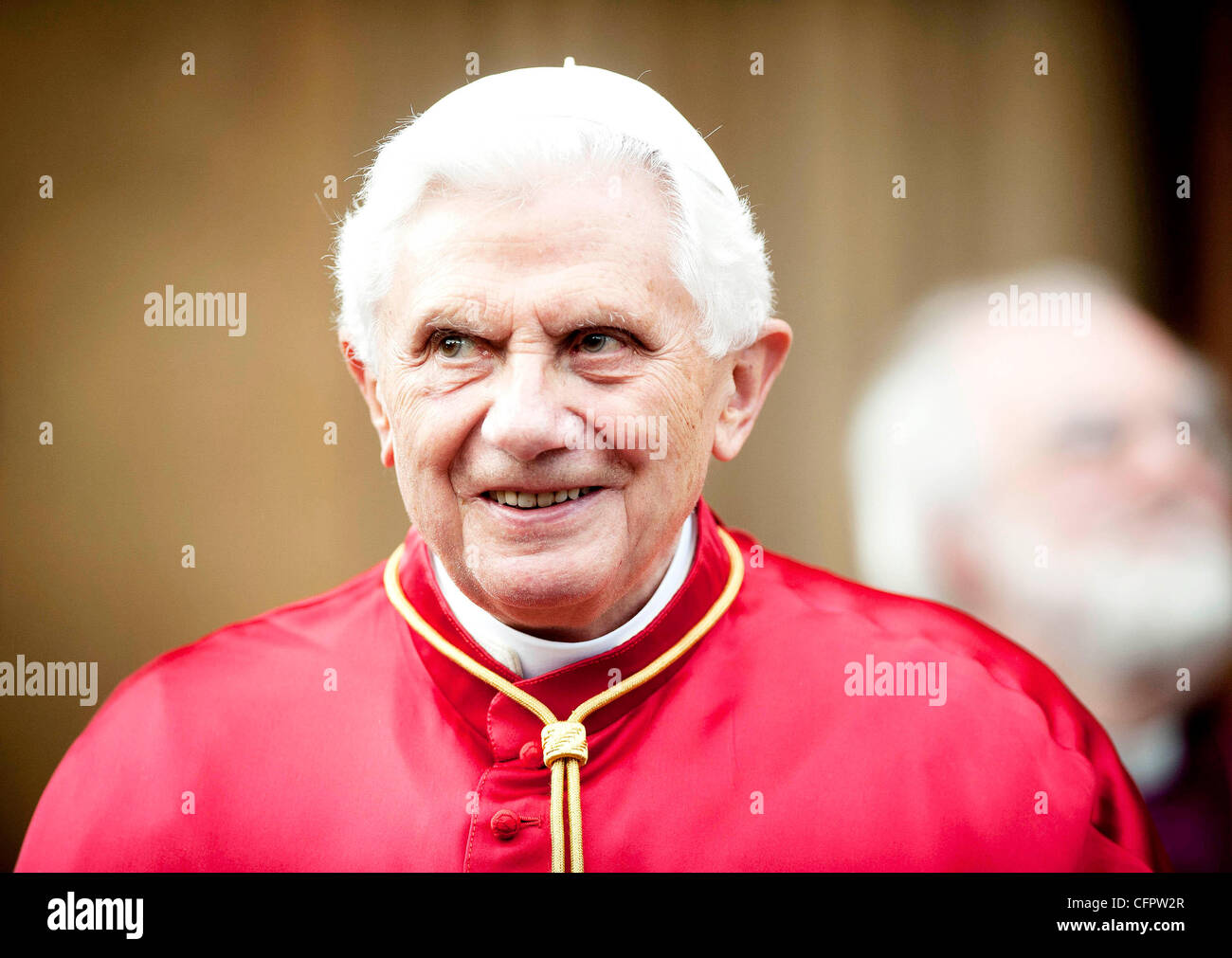 Papst Benedikt XVI Papst Benedikt XVI. mit dem Erzbischof von Canterbury Rowan Williams im Lambeth Palace. London, England - 17.09.10 Stockfoto