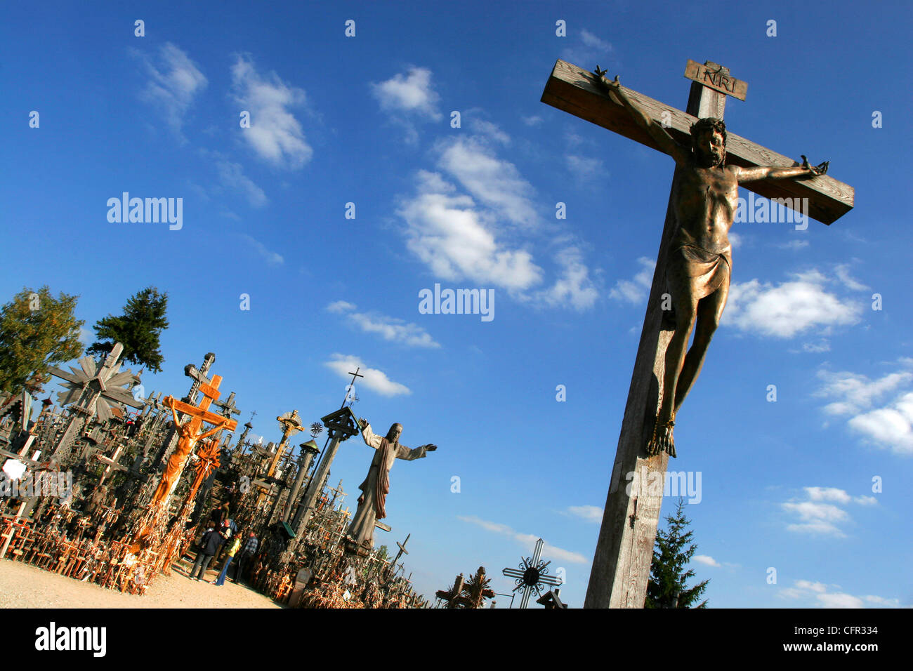Colina de Las Cruces. Lituania. Stockfoto
