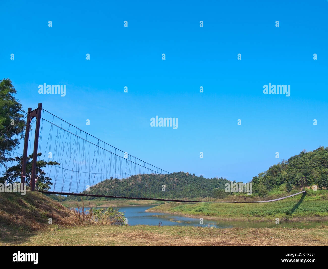 Hängebrücke Stockfoto