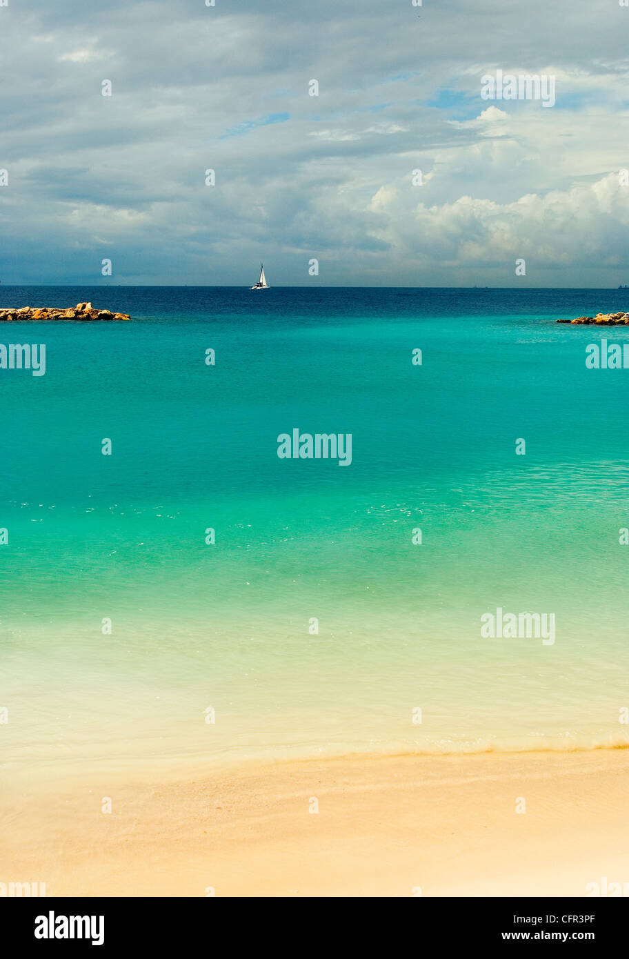 Löwen Tauchen & Beach Resort, Curaçao. Stockfoto