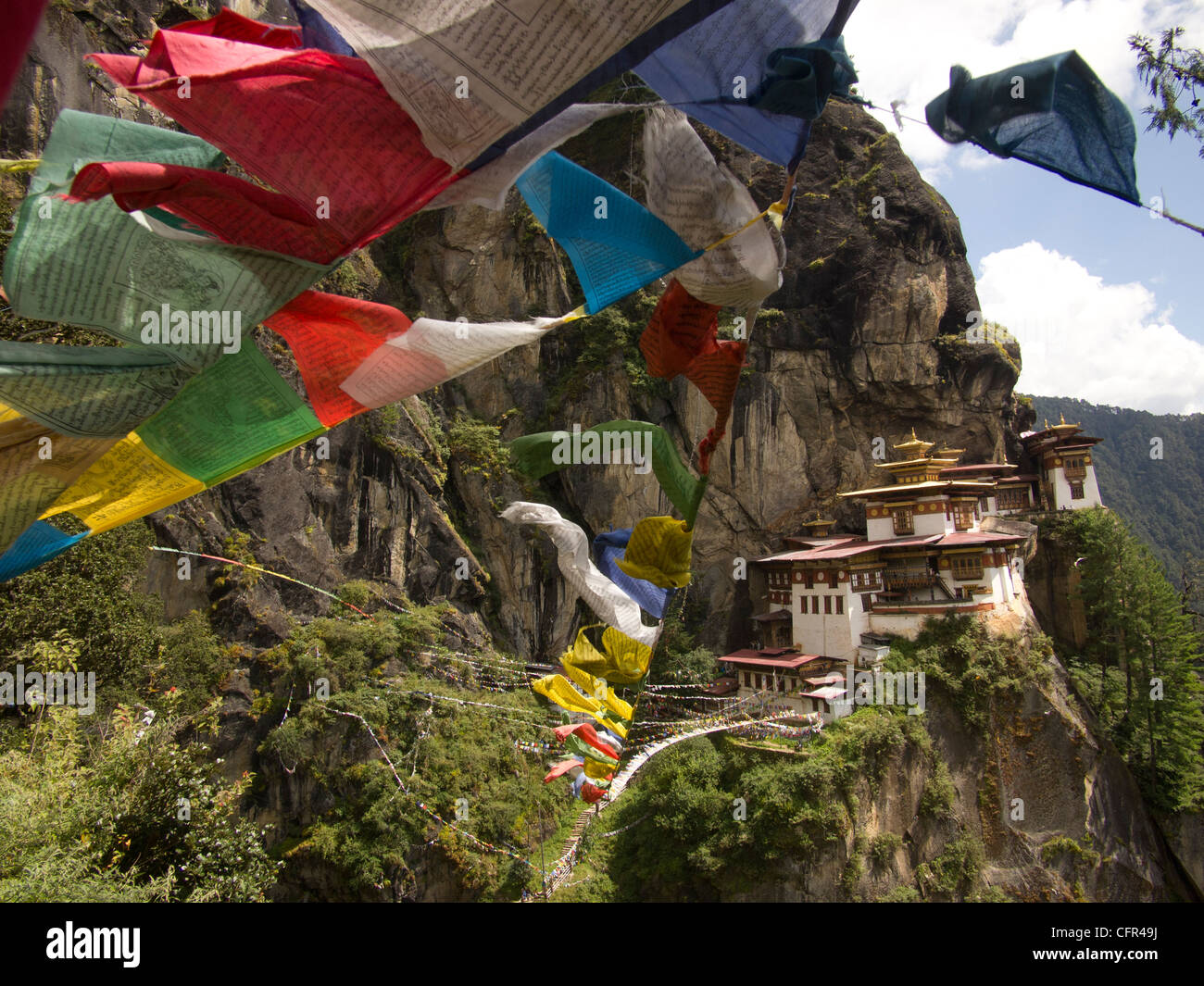 Asien, Bhutan, Lakang, Lhakhan, Kloster, Paro, Taktshang, Tiger Nest, Tal Stockfoto