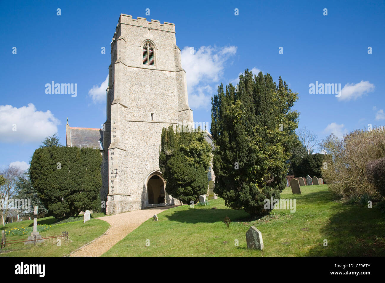 Pfarrkirche St. Mary, Clopton, Suffolk Stockfoto