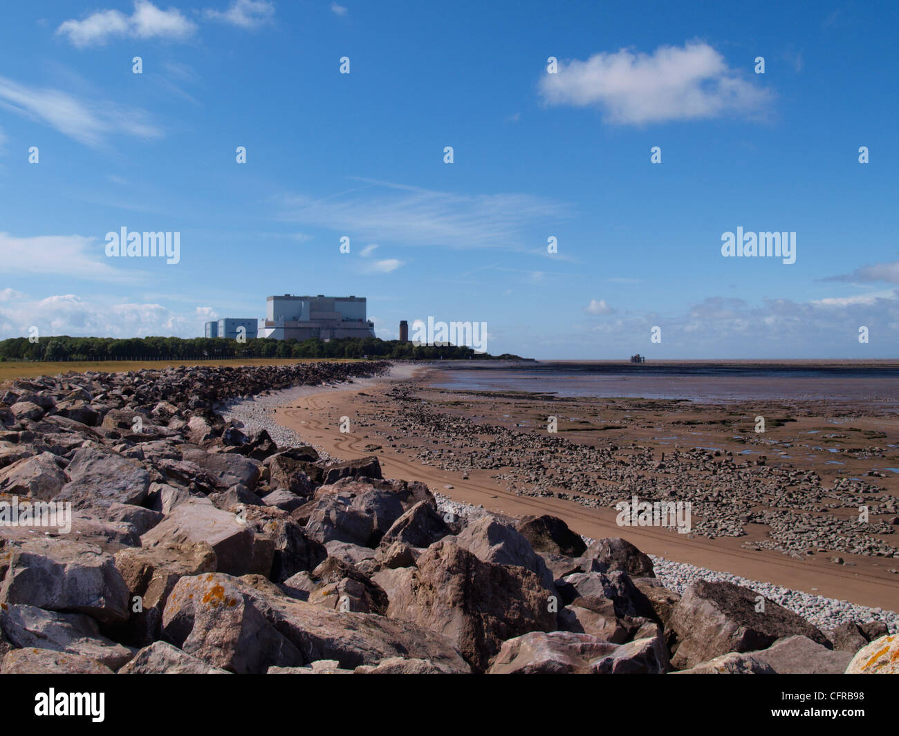 Atomkraftwerk Hinkley Point, Somerset, Großbritannien Stockfoto