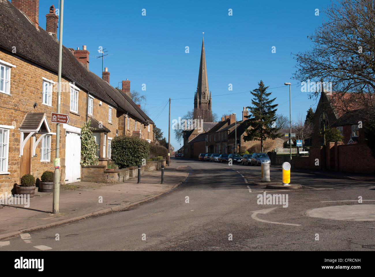 Kirchgasse, Bloxham, Oxfordshire, England, Vereinigtes Königreich Stockfoto