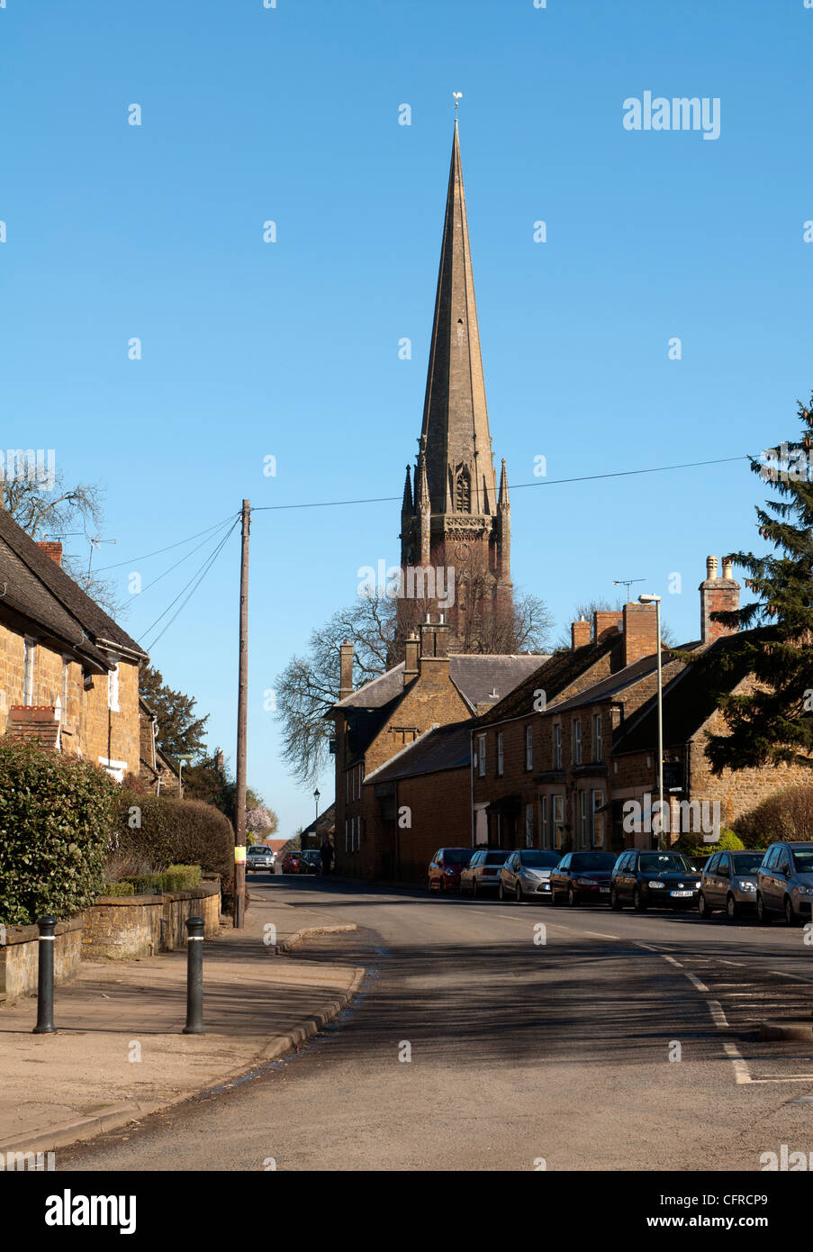 Kirchgasse, Bloxham, Oxfordshire, England, Vereinigtes Königreich Stockfoto