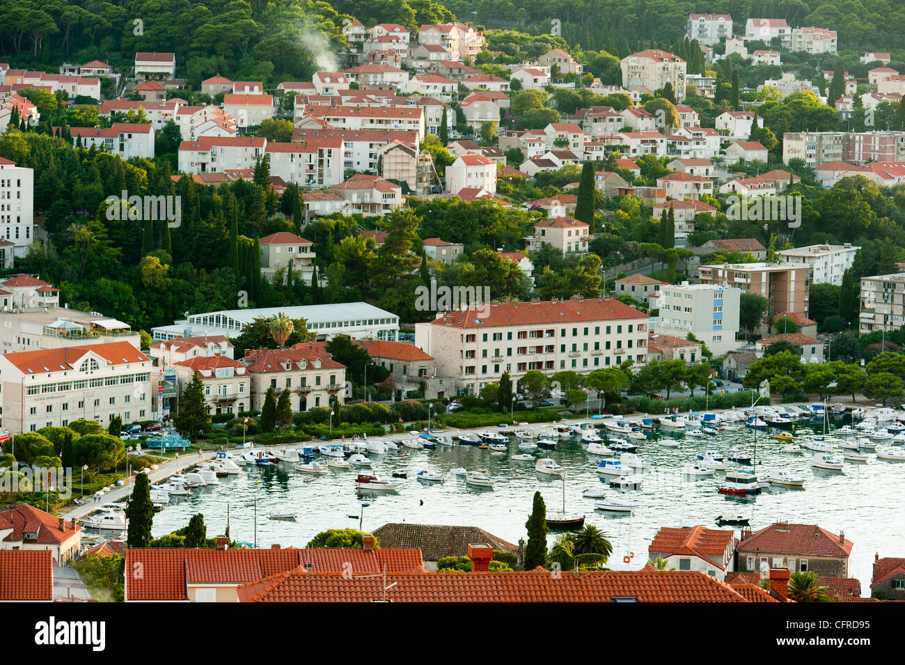 Hafen von Dubrovnik, Dubrovnik-Neretva County, Kroatien, Europa Stockfoto