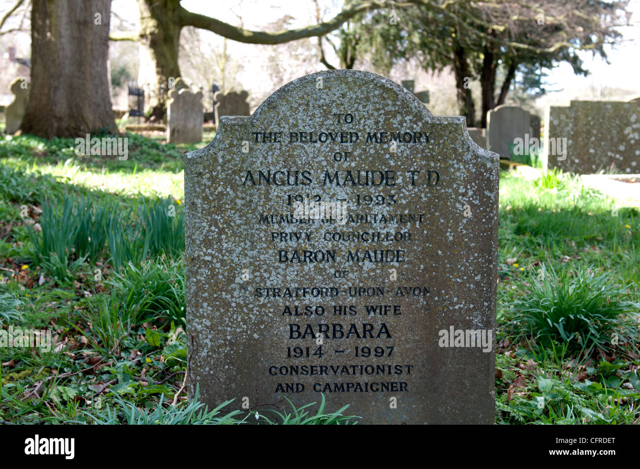 Angus Maude Grab, South Newington, Oxfordshire, England, UK Stockfoto