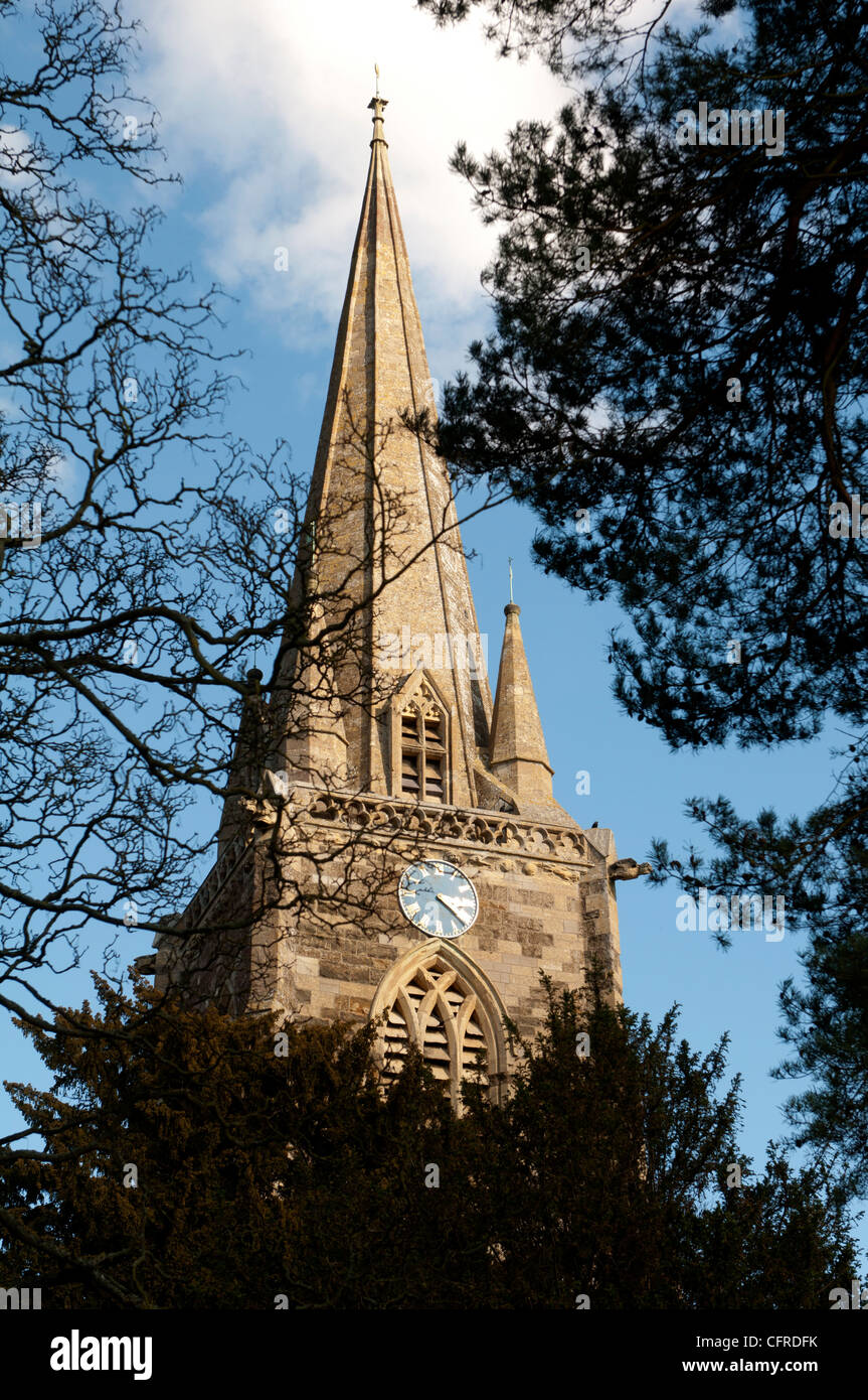 St. Marien Kirche, Adderbury, Oxfordshire, England, Vereinigtes Königreich Stockfoto