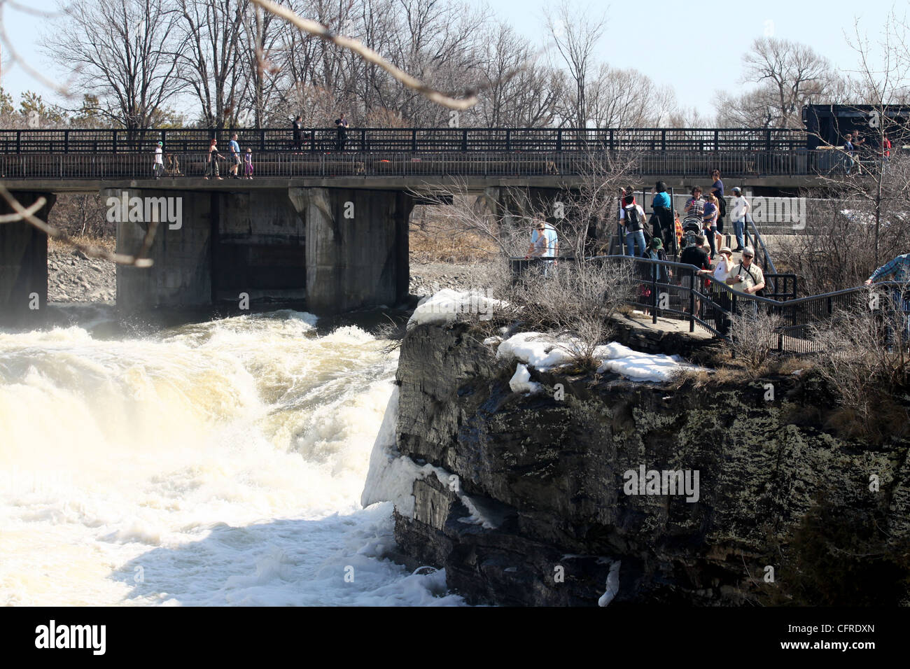 Hogsback Stürze und Brücke in Ottawa, Kanada Stockfoto