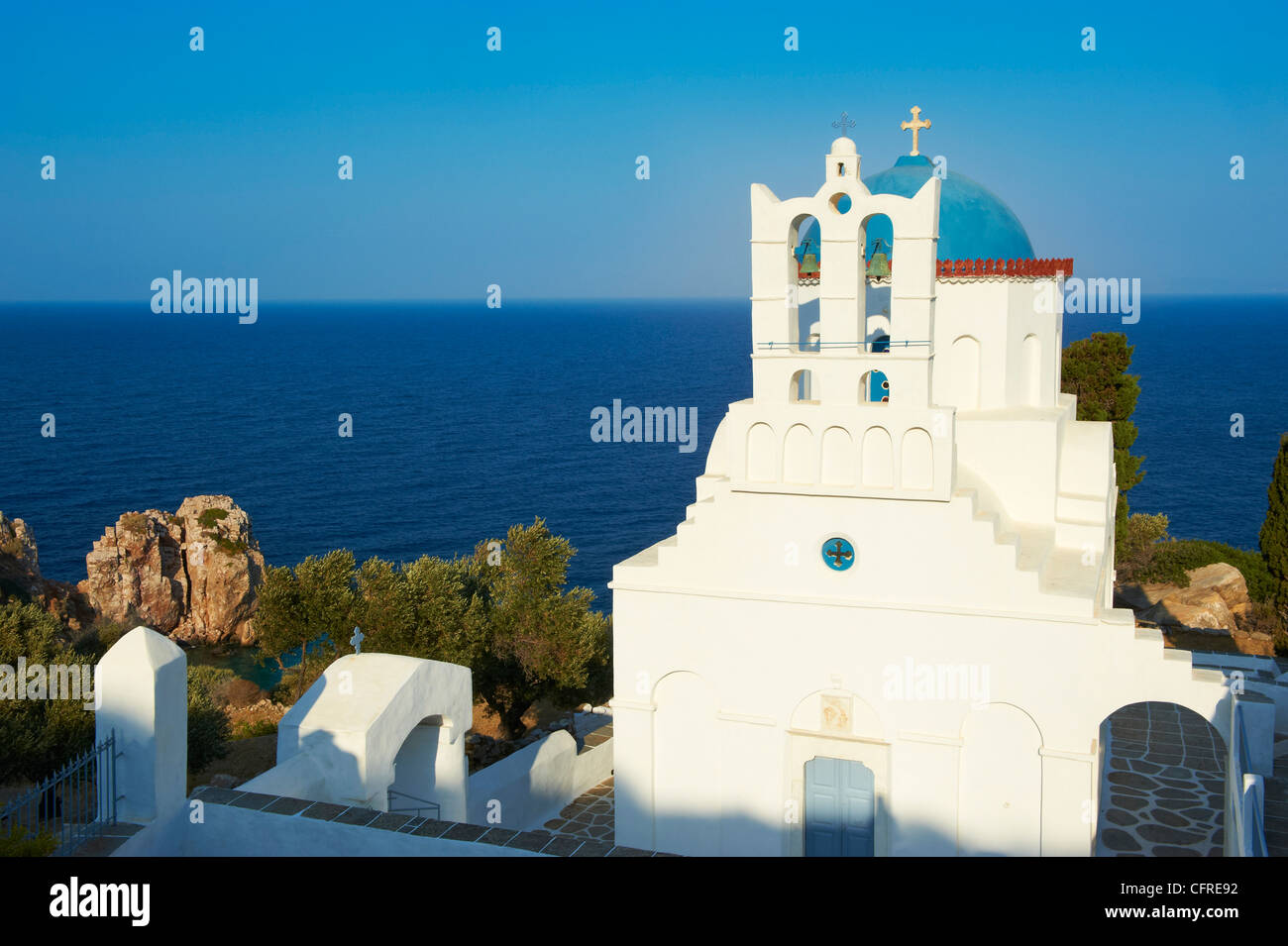 Panagia Poulati, Kloster, Sifnos, Kykladen, griechische Inseln, Ägäis, Griechenland, Europa Stockfoto