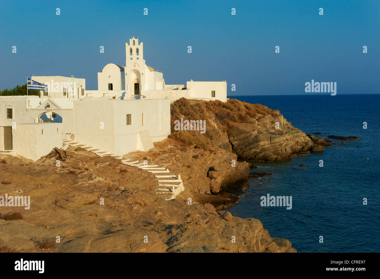 Panagia Chryssopigi Kloster, Sifnos, Cyclades Inseln, griechische Inseln, Ägäis, Griechenland, Europa Stockfoto