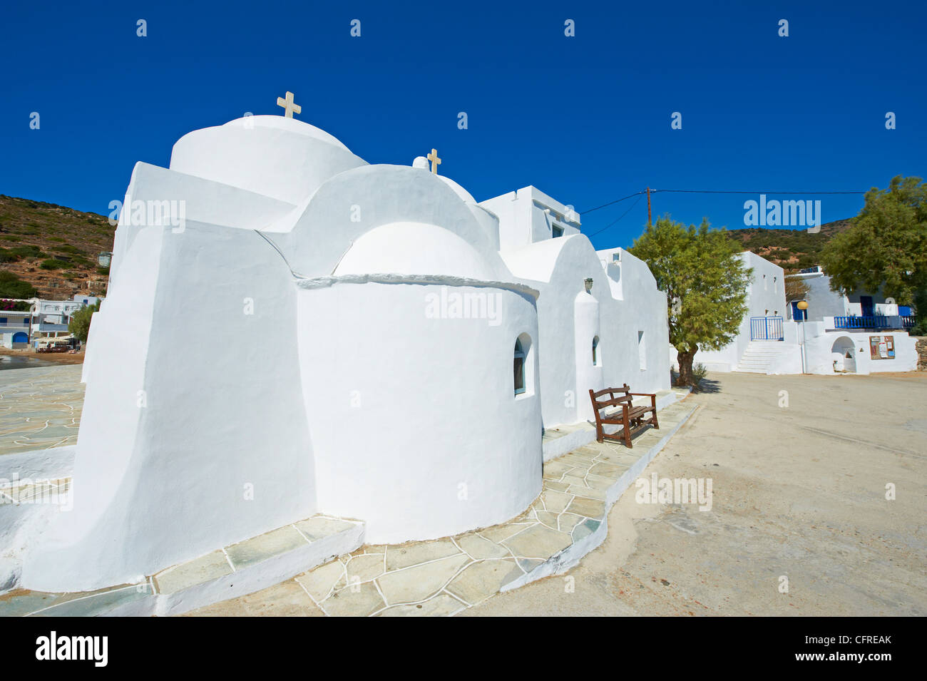 Kloster von Taxiarques, Vathi, Sifnos, Kykladen, griechische Inseln, Griechenland, Europa Stockfoto