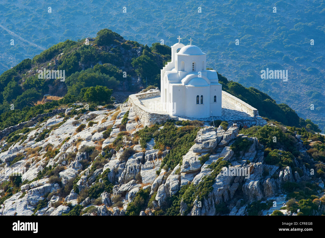 Kirche, Naxos, Kykladen, griechische Inseln, Griechenland, Europa Stockfoto