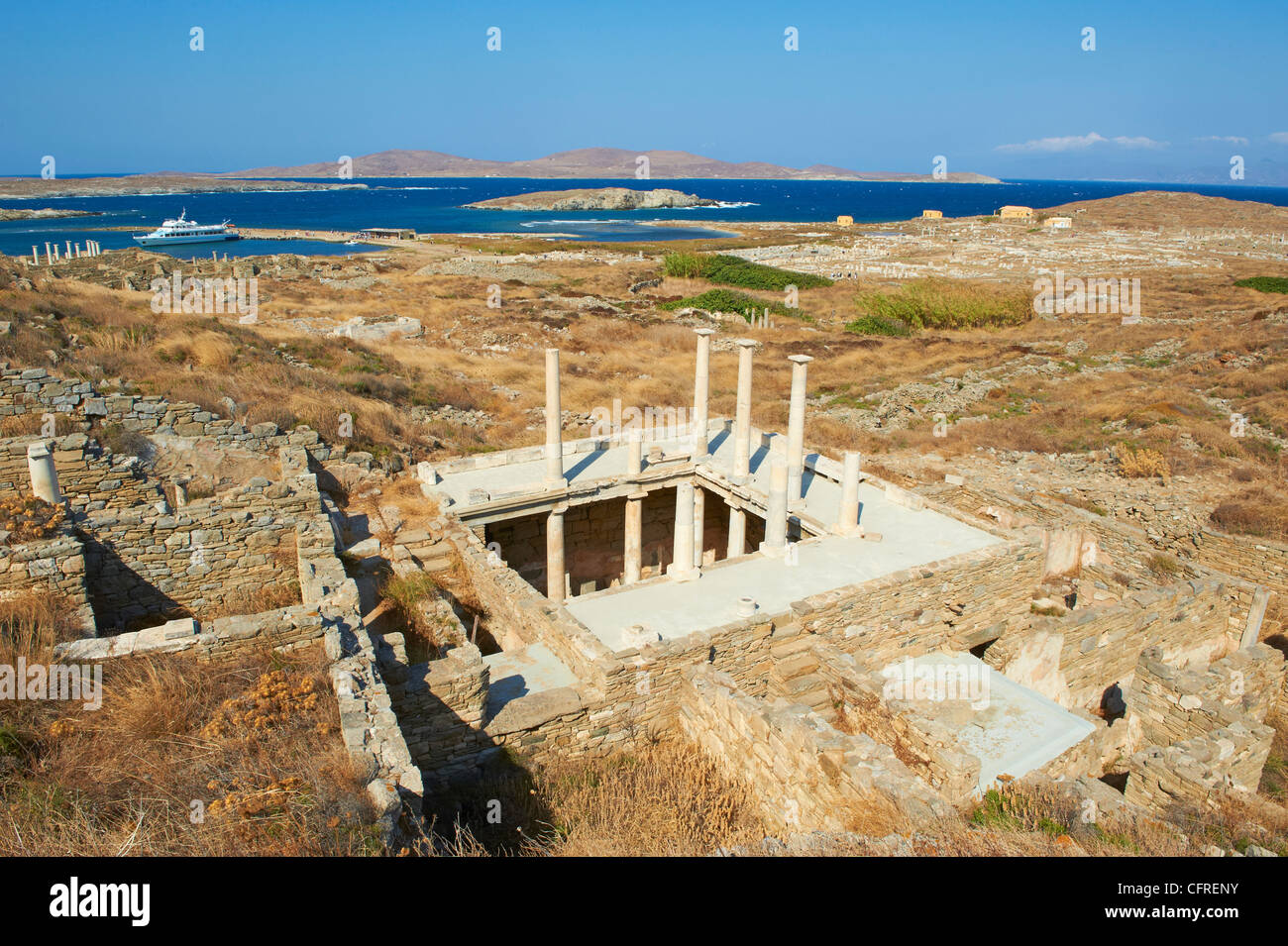 Trident, griechische Inseln, Ägäis, Griechenland, Europa-Haus Stockfoto