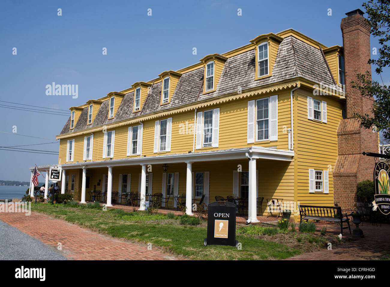 Robert Morris Inn, Oxford, Maryland, Ostufer Stockfoto