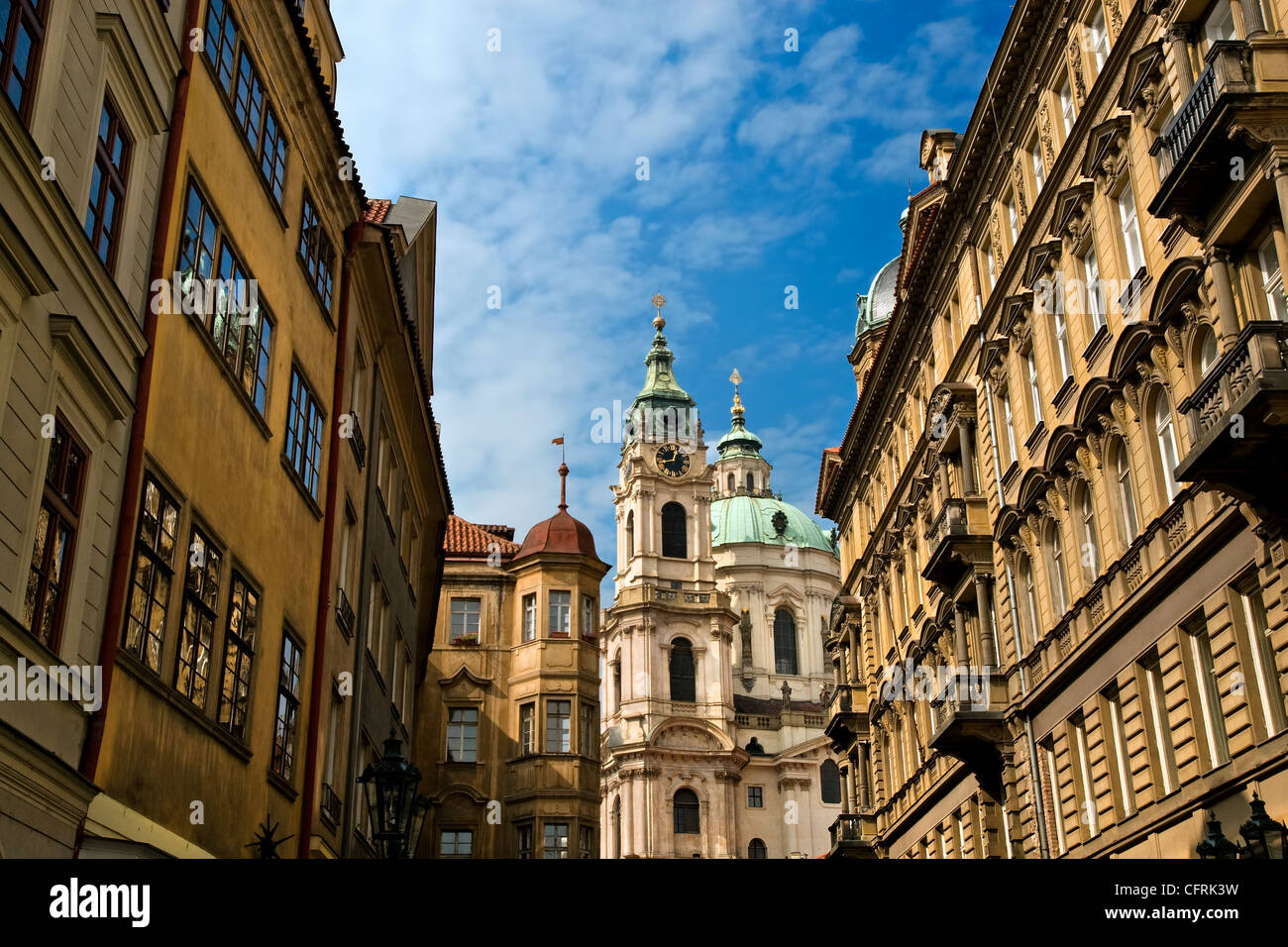 Architektur der kleinen Viertel Viertel in Prag, Tschechien. Stockfoto