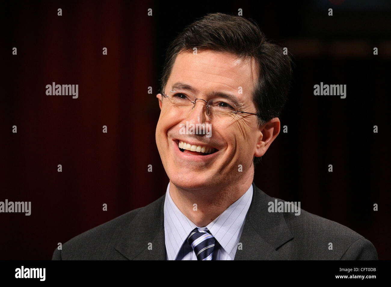 01.12.06 - CAMBRIDGE, MA Stephen Colbert an der Harvard University Stockfoto