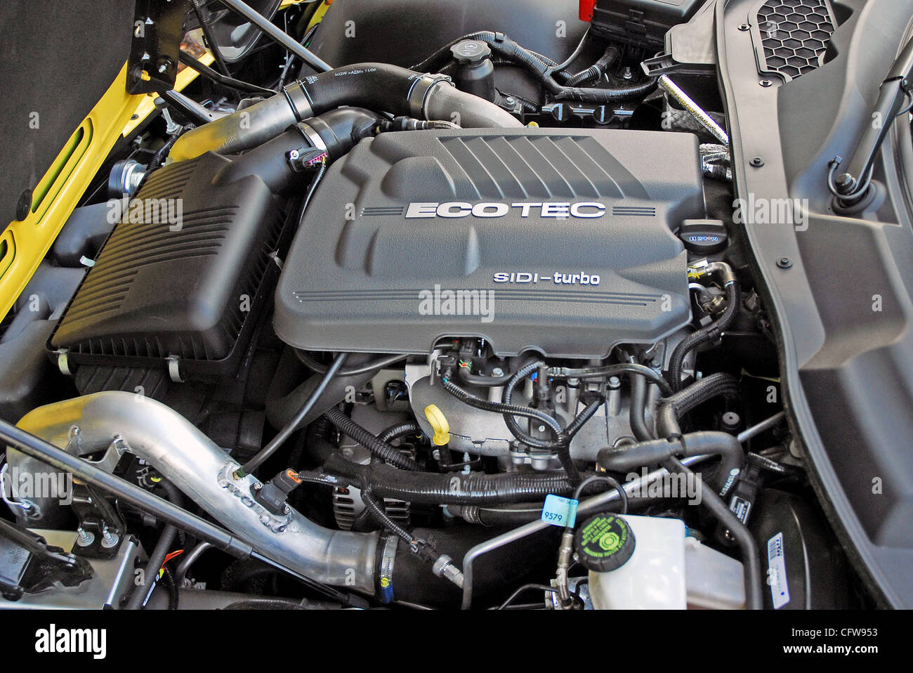 260PS Turbo-aufgeladenen 2,0-Liter Inline-4-Zylinder Motor 2007 Pontiac Solstice GXP Stockfoto