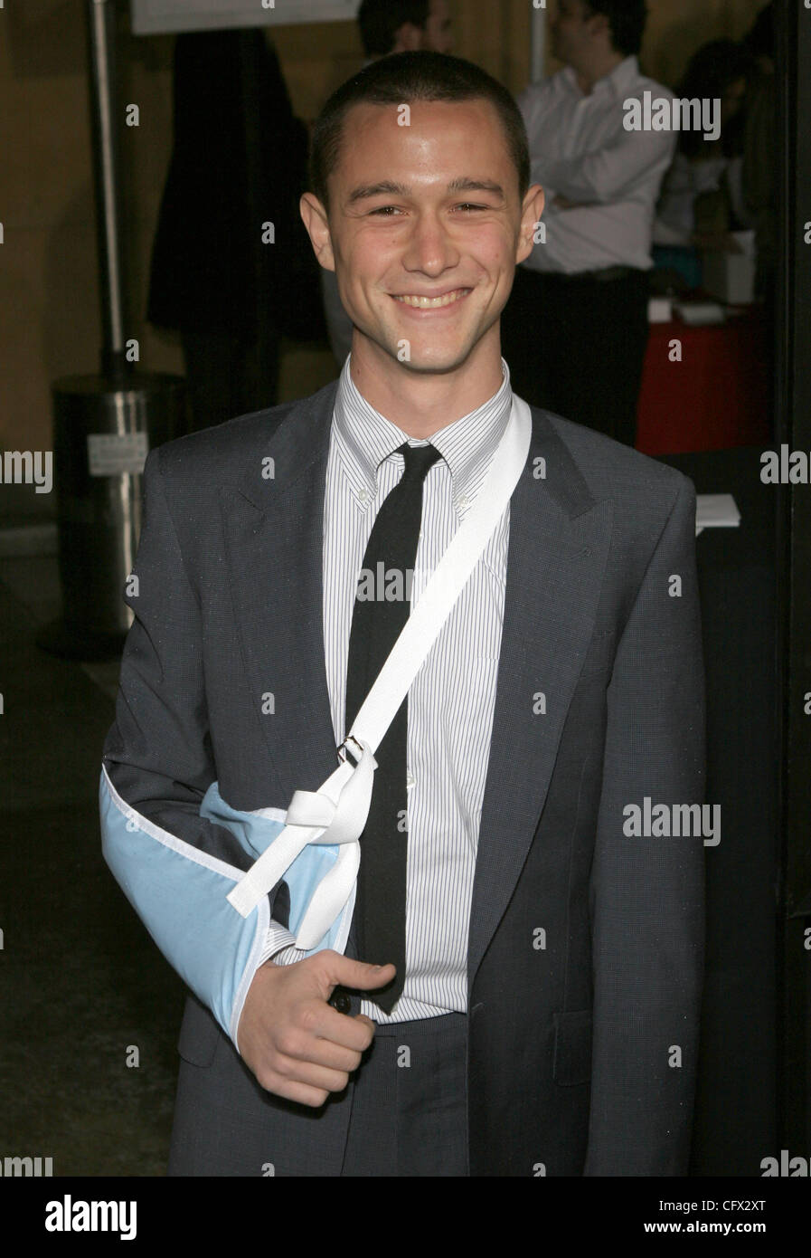 20. März 2007 - Hollywood, CA, USA-Schauspieler JOSEPH GORDON-LEVITT kommt bei der Los Angeles Premiere des Films "The Lookout" in Hollywood. (Kredit-Bild: © Marianna Tag Massey/ZUMA Press) Stockfoto