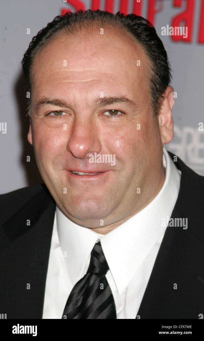 27. März 2007 statt - New York, NY, USA - Schauspieler JAMES GANDOLFINI an die Eingänge für die Weltpremiere von der letzten Staffel von "The Sopranos" in der Radio City Music Hall. (Kredit-Bild: © Nancy Kaszerman/ZUMA Press) Stockfoto