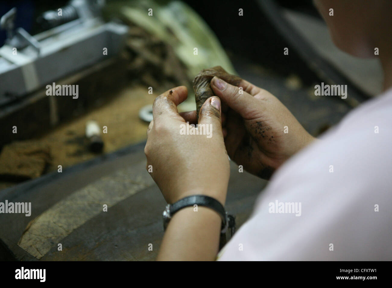 27. April 2007 - Esteli, Nicaragua - Esteli die zweitgrößte Stadt im Norden des Landes (nach Matagalpa), gelegen in der Gemeinde von Esteli in Esteli-Abteilung. Es liegt an der Panamericana 150 km nördlich von Managua. In dieser Region lebenden Menschen kommen in Esteli, Versorgungsmaterialien zu kaufen Stockfoto
