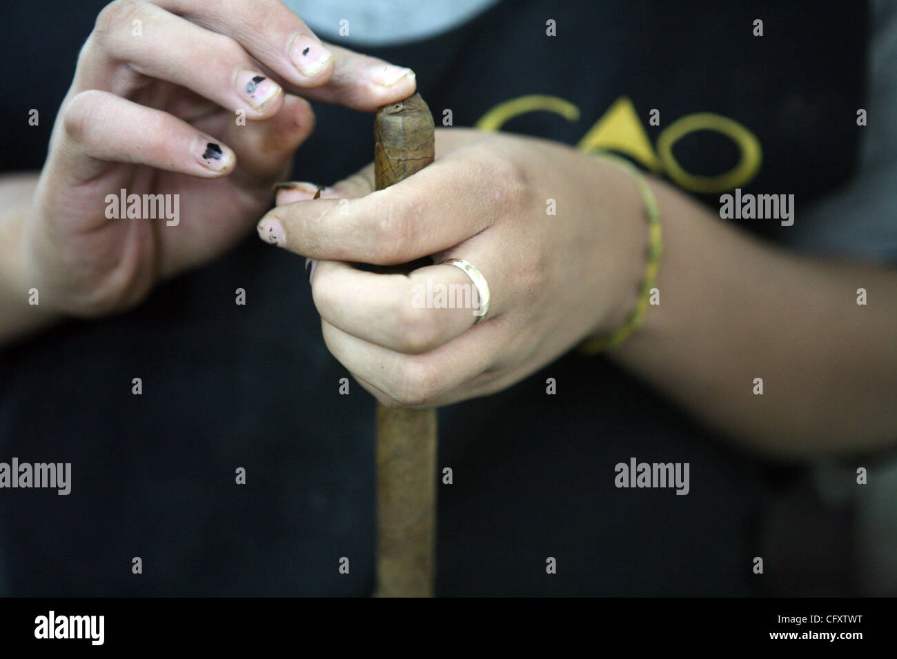 27. April 2007 - Esteli, Nicaragua - Esteli die zweitgrößte Stadt im Norden des Landes (nach Matagalpa), gelegen in der Gemeinde von Esteli in Esteli-Abteilung. Es liegt an der Panamericana 150 km nördlich von Managua. In dieser Region lebenden Menschen kommen in Esteli, Versorgungsmaterialien zu kaufen Stockfoto