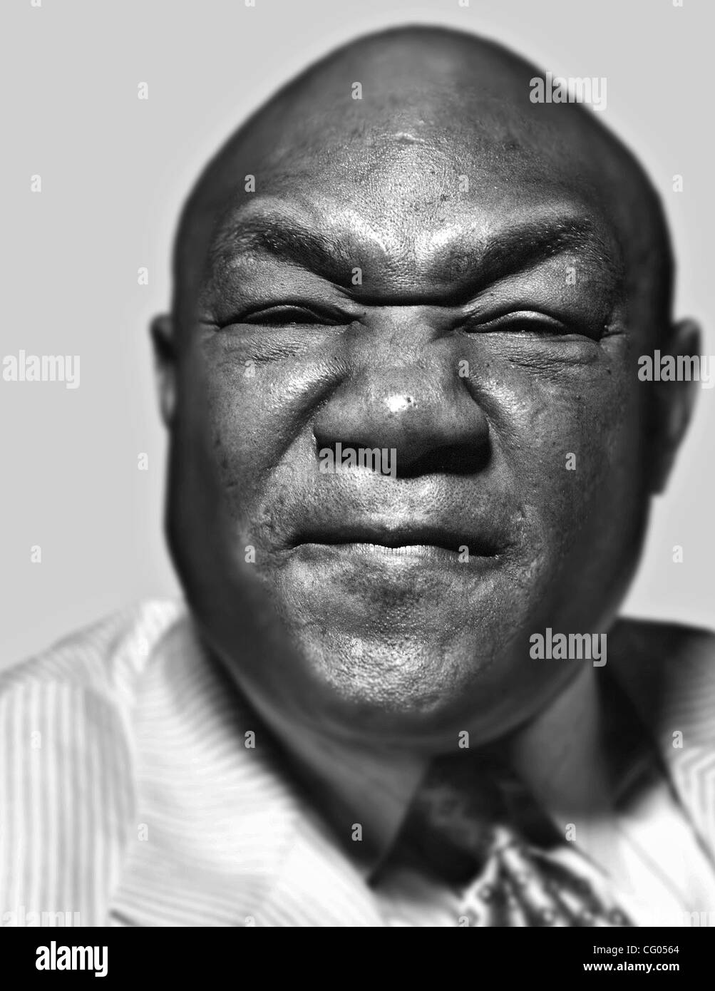 11. Juni 2007 - Miami, Florida, USA - GEORGE FOREMAN in Miami, Forida fotografiert.  (Kredit-Bild: © David Jacobs/ZUMA Press) Stockfoto