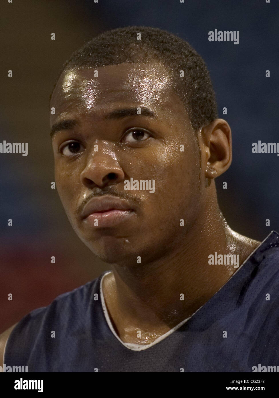 Caleb Green von Oral Roberts Universität während Mittwoch nachmittags Praxis vor der 1. Runde der Herren NCAA Basketball Championship Western Regional in Arco Arena in Sacramento, Kalifornien.  Sacramento Bee Foto von Jose Luis Villegas 13. März 2007 Stockfoto