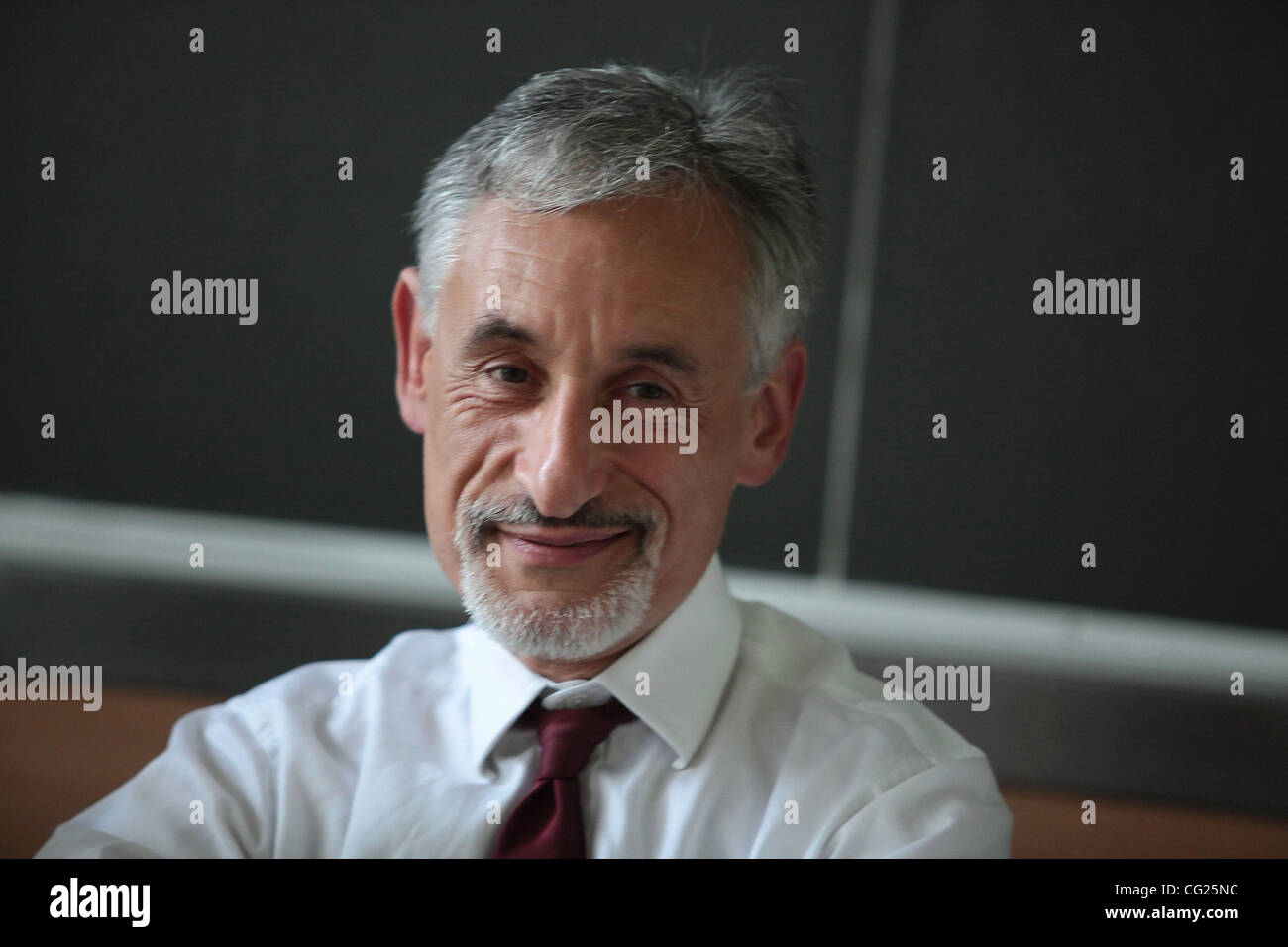 Juli 28,2011. Moskau, Russland. Im Bild: Professor Andrew Blake, Managing Director von Microsoft Research Cambridge an den Eröffnungsvortrag der Mikrosoft Forschung Summer School an der Moskauer Universität. Stockfoto