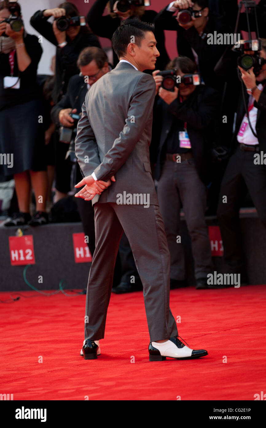 5. September 2011 - Venedig, Italien - Schauspieler Andy Lau auf dem roten Teppich vor der Premiere des Films "Tao Jie (A Simple Life)" unter der Regie von Ann Hui bei den 68. Internationalen Filmfestspielen von Venedig (Credit-Bild: © Marcello Farina/Southcreek Global/ZUMAPRESS.com) Stockfoto