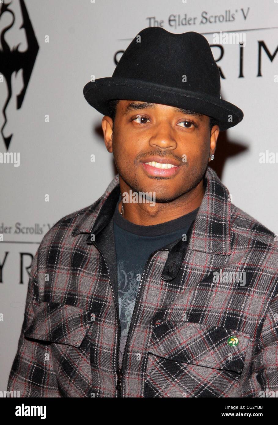 9. November 2011 - Los Angeles, Kalifornien, USA - Larenz Tate.The Elder Scrolls V: Skyrim offizielle Launch Party statt am Belasco Theater, Los Angeles, CA. November 8 - 2011. (Kredit-Bild: © TLeopold/Globe Photos/ZUMAPRESS.com) Stockfoto