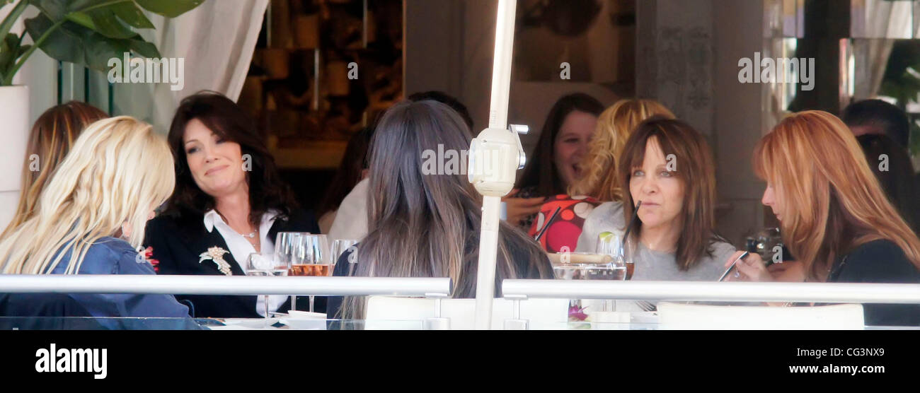 Lisa VanderPump von Bravo TV Netzwerk Reality-Serie "The Real Housewives of Beverly Hills" hat Mittagessen mit Kollegen Beverly Hills, Kalifornien - 12.01.11 Stockfoto