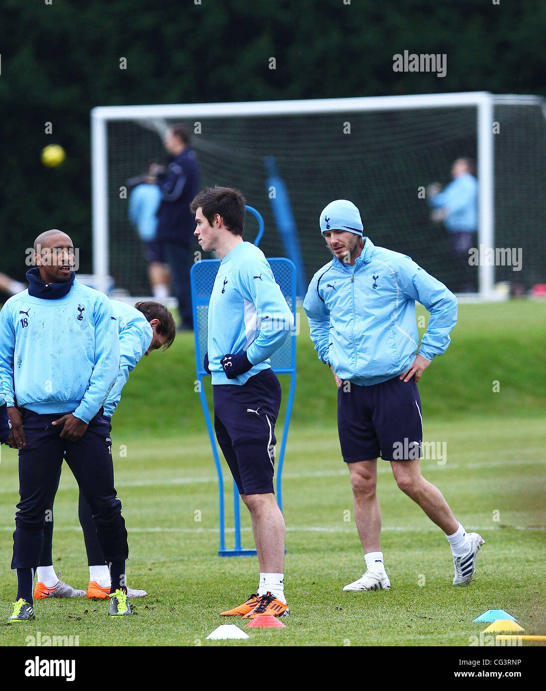 David Beckham Gareth Bale Und Jermain Defoe Mit Tottenham Hotspur