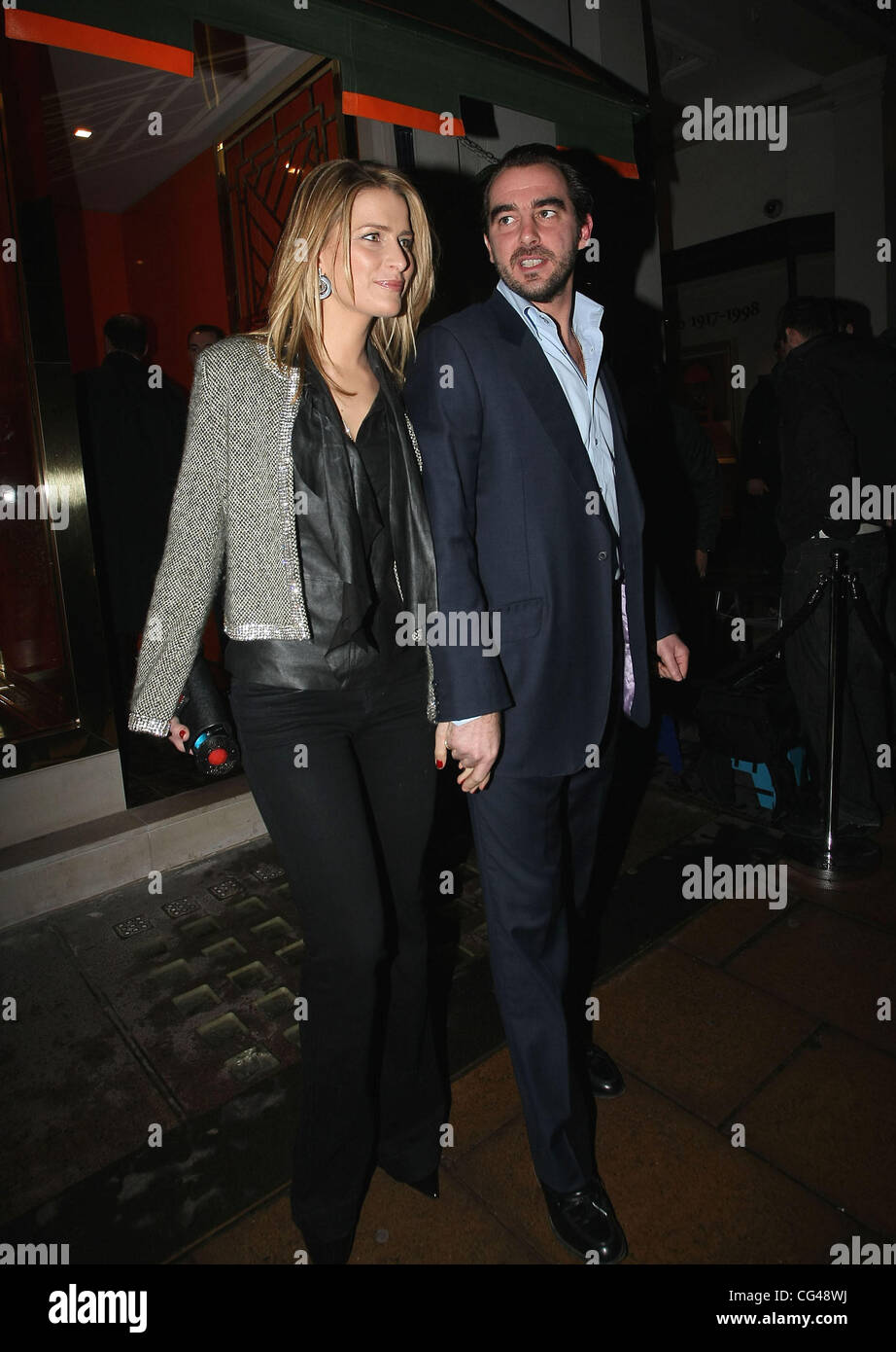 Prinz Nikolaos und Tatiana Prinzessin von Griechenland Tory Burch speichern öffnen Cocktailparty - Abflüge London, England - 25.01.11 Stockfoto