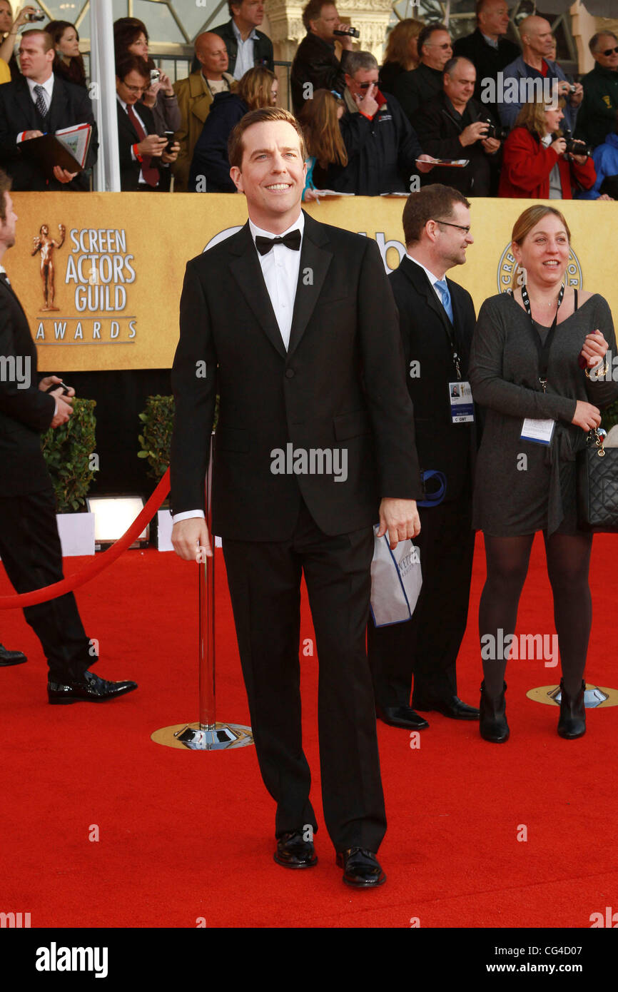 Ed Helms 17. Annual Screen Actors Guild Awards (SAG Awards 2011) statt im Shrine Auditorium & Expo Center - Ankünfte Los Angeles, Kalifornien - 30.01.11 Stockfoto