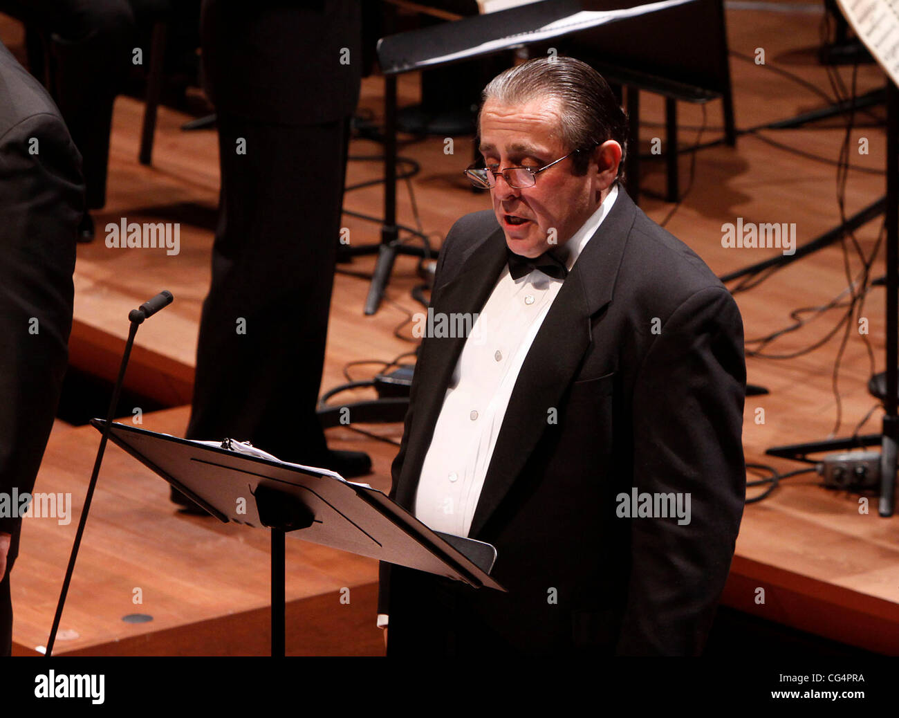 Michael McCormick The Collegiate Chorale-Produktion von "Knickerbocker Holiday" in der Alice Tully Hall im Lincoln Center statt.  New York City, USA - 25.01.11 Stockfoto