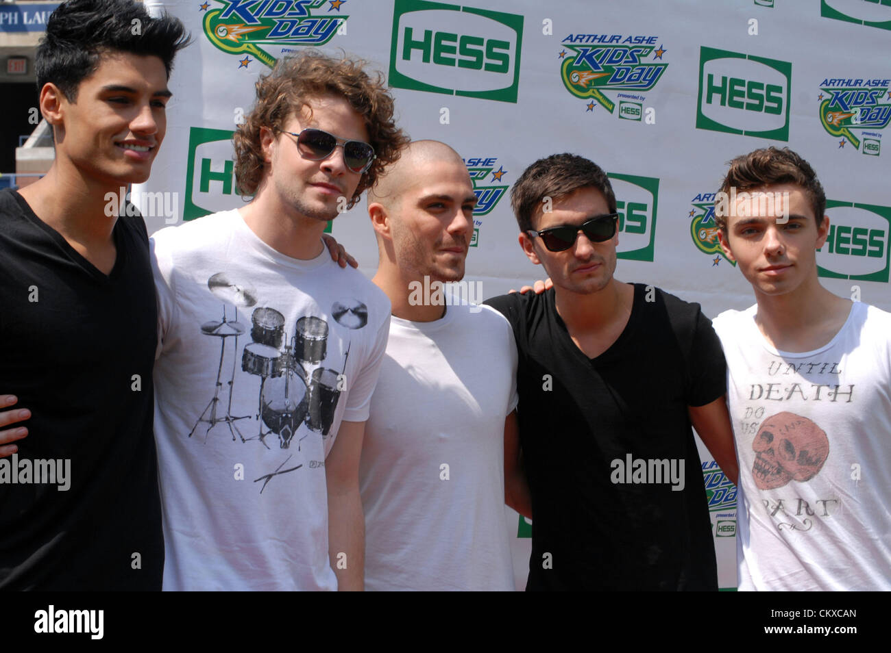 Aug 25,2012-New York New York USA THE WANTED auf der 2012 Arthur Ashe Tag im USTA Billie Jean King Tennis Center in New York Kids. (Bild Kredit: Jeffrey GellerZUMAPRESS.com Stockfoto