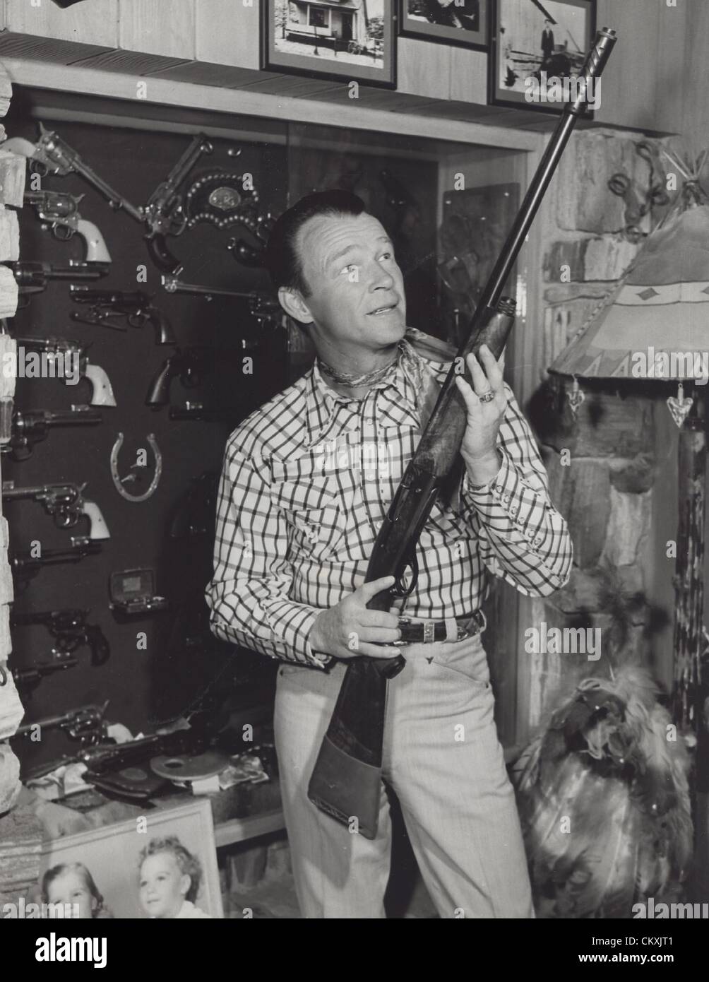 ROY ROGERS zu Hause. (Kredit-Bild: © Smp/Globe Photos/ZUMAPRESS.com) Stockfoto