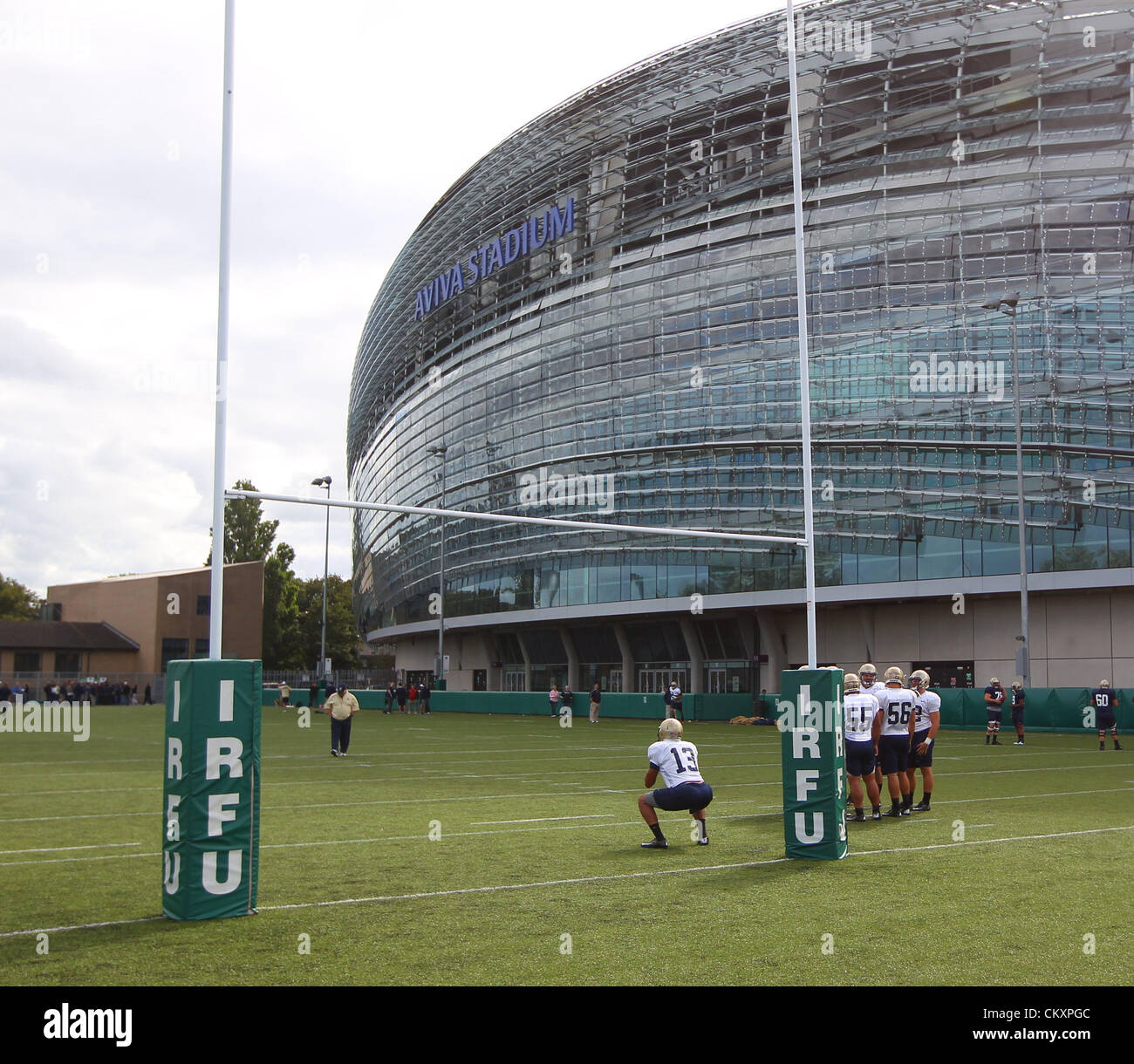 30.08.2012. Aviva Stadion, Dublin, Irland. Emerald Isle Klassiker. Marine Trainingseinheit. Aviva-Stadion. Stockfoto